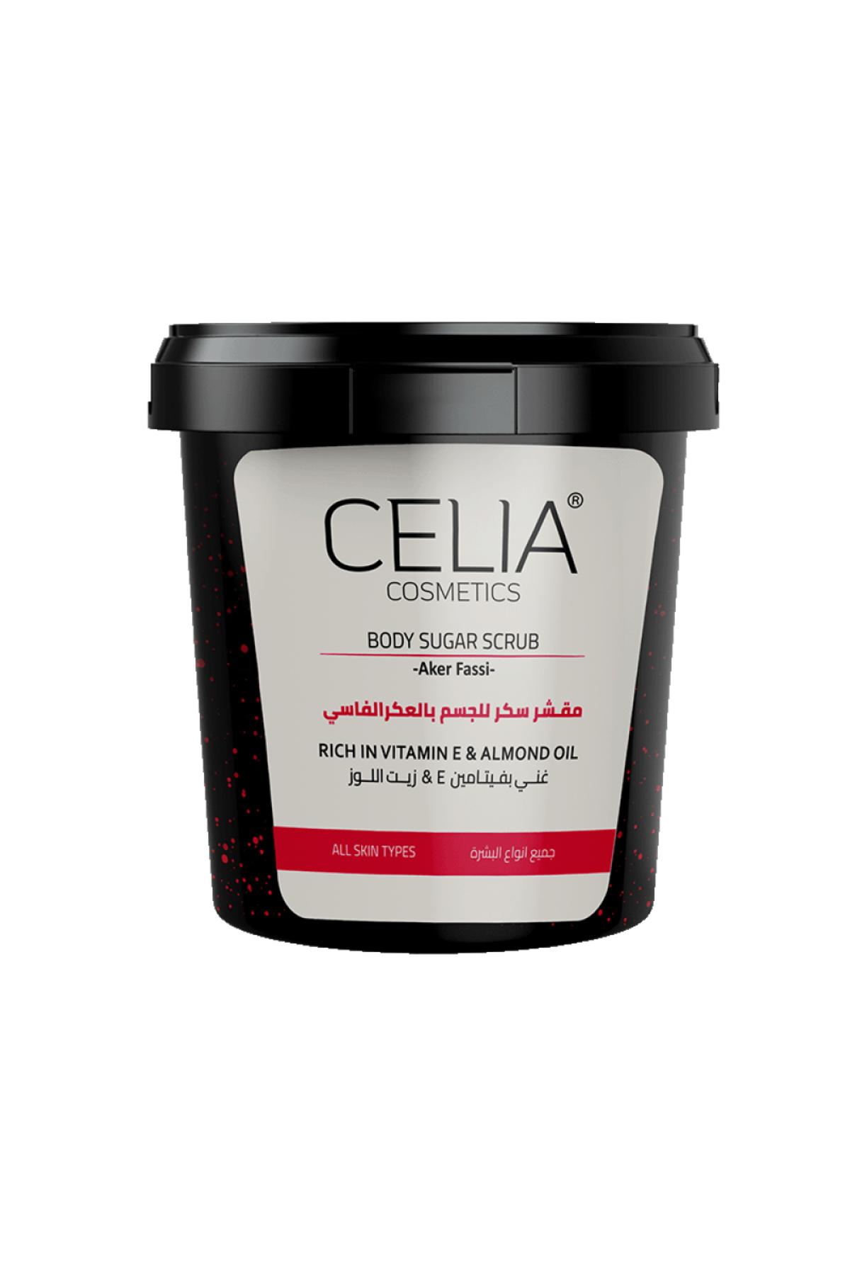 Celia - مقشر سكر للجسم بالعكر الفاسي 500 غرام